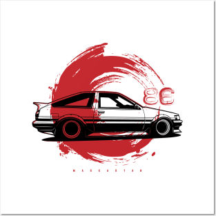 Trueno AE86 Posters and Art